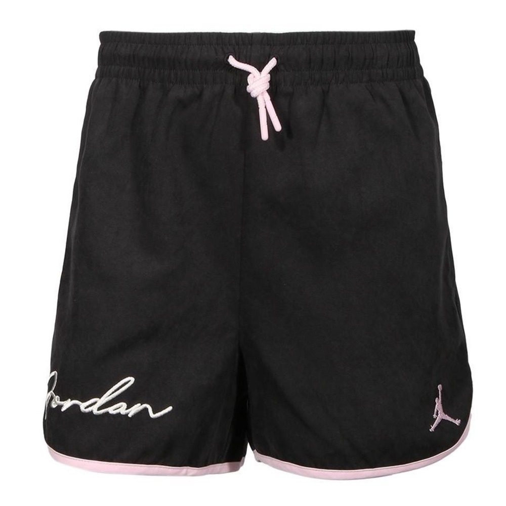 Jordan Girls Off Noir Pink Trim Athletic Shorts 45D962-G0T XL 13-15YRS
